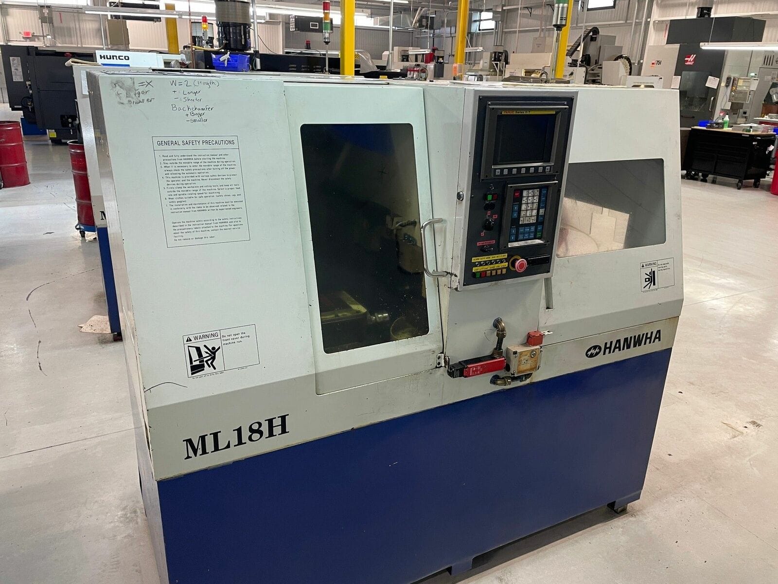 Hanwha ML18H CNC Swiss Lathe, 1999