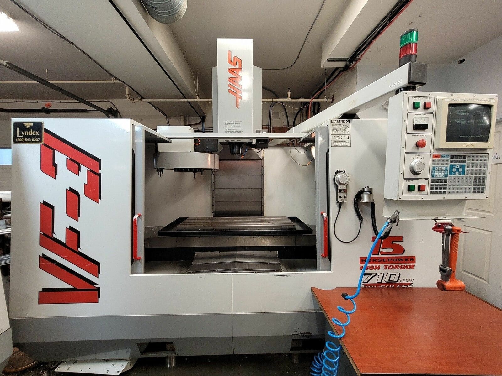 Haas VF-3B VMC, 2000 - GearBox, 10k RPM, Auger, 4th Axis Ready