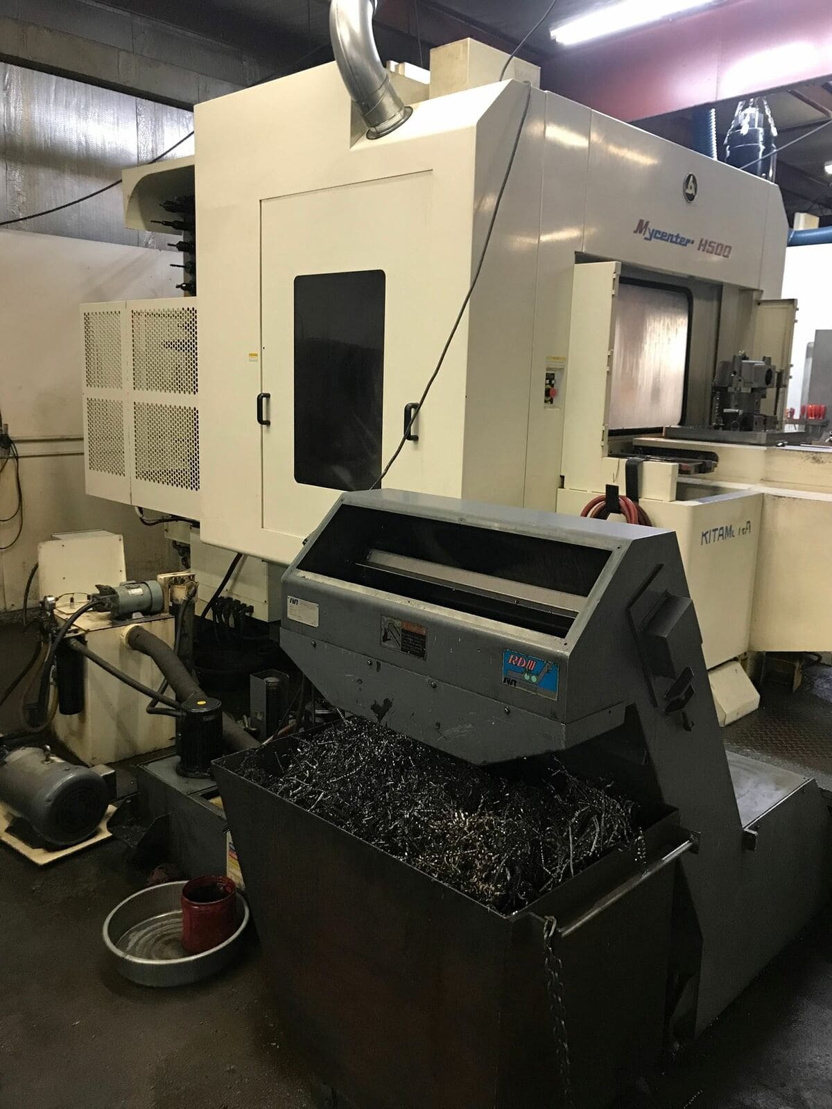 Kitamura Mycenter-500 500mm HMC, 1998 - 10,000RPM, CAT50, Chip Conveyor, High Pressure Coolant, 4th Axis, Coolant Thru Spindle - Image 7