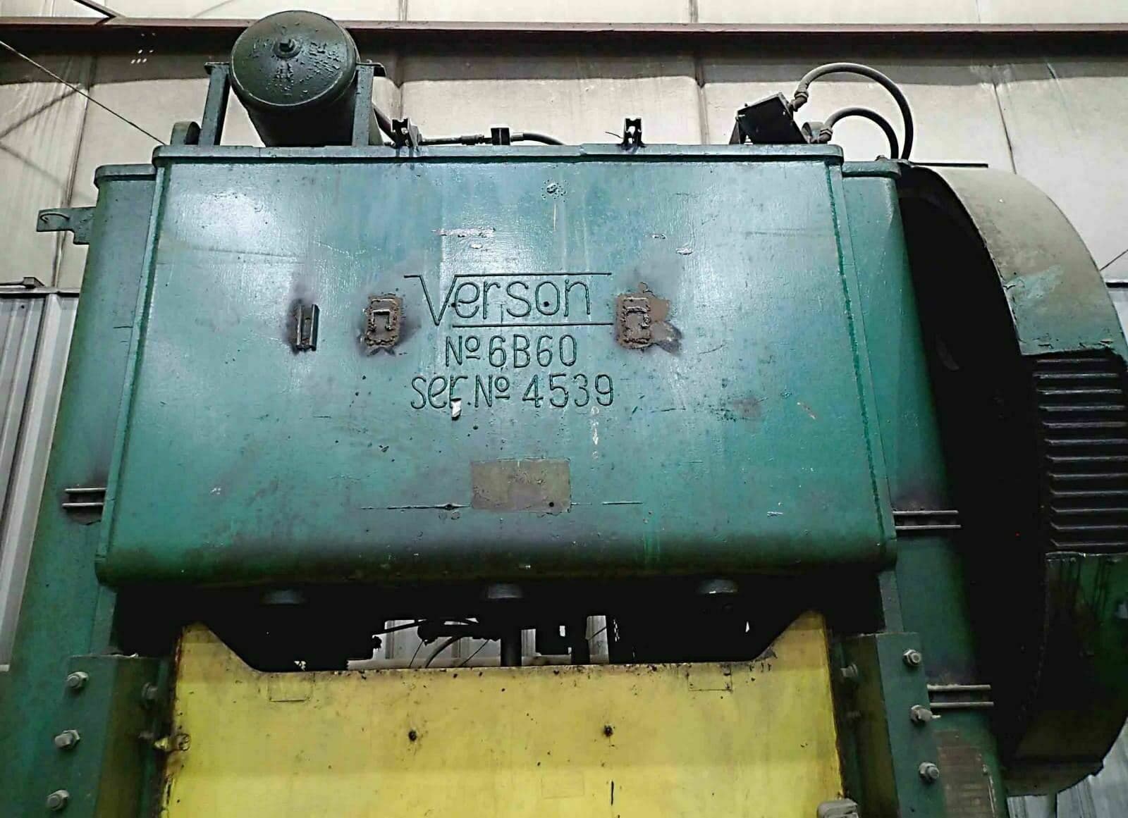 150 Ton Verson Model 6B60 Straight Side Press- 6" Stroke, 16" Shut, Power Ram - Image 8