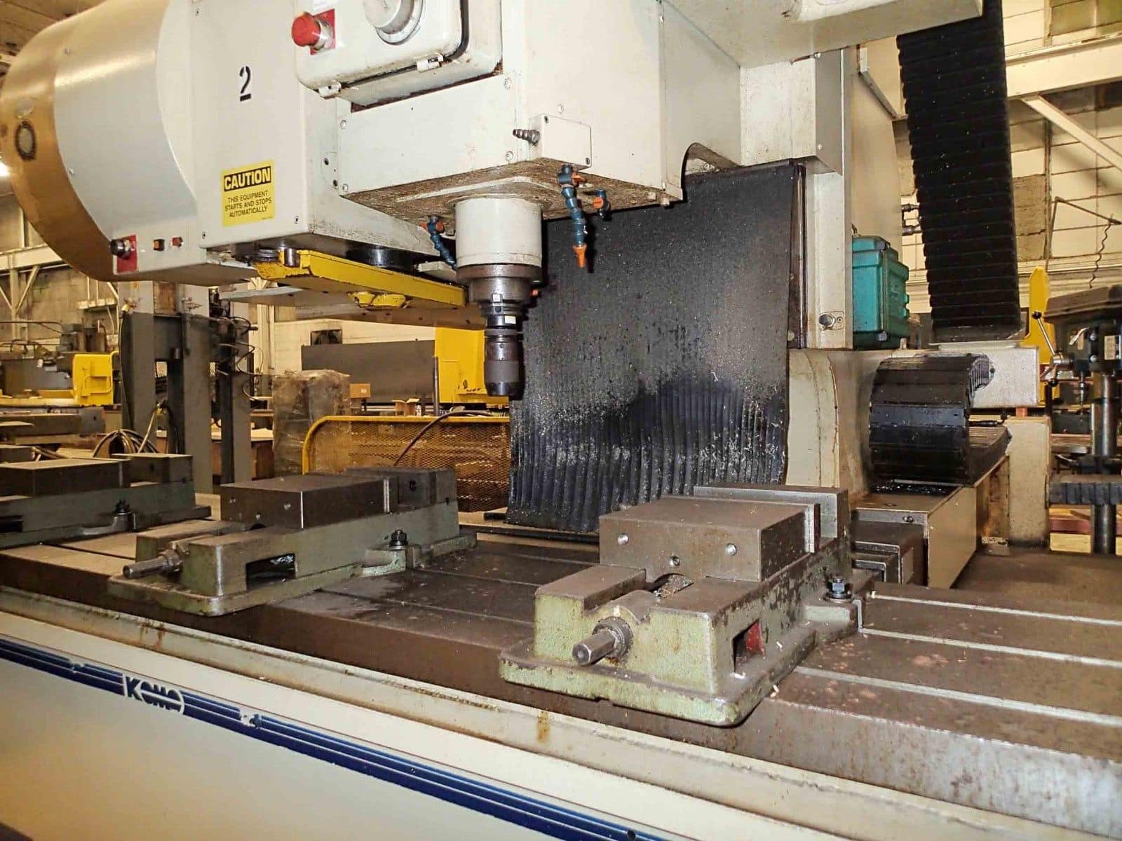 KOMO VMC 144 Fixed Table Mill, 1991- 144” x 20”, Fanuc Control - Image 3