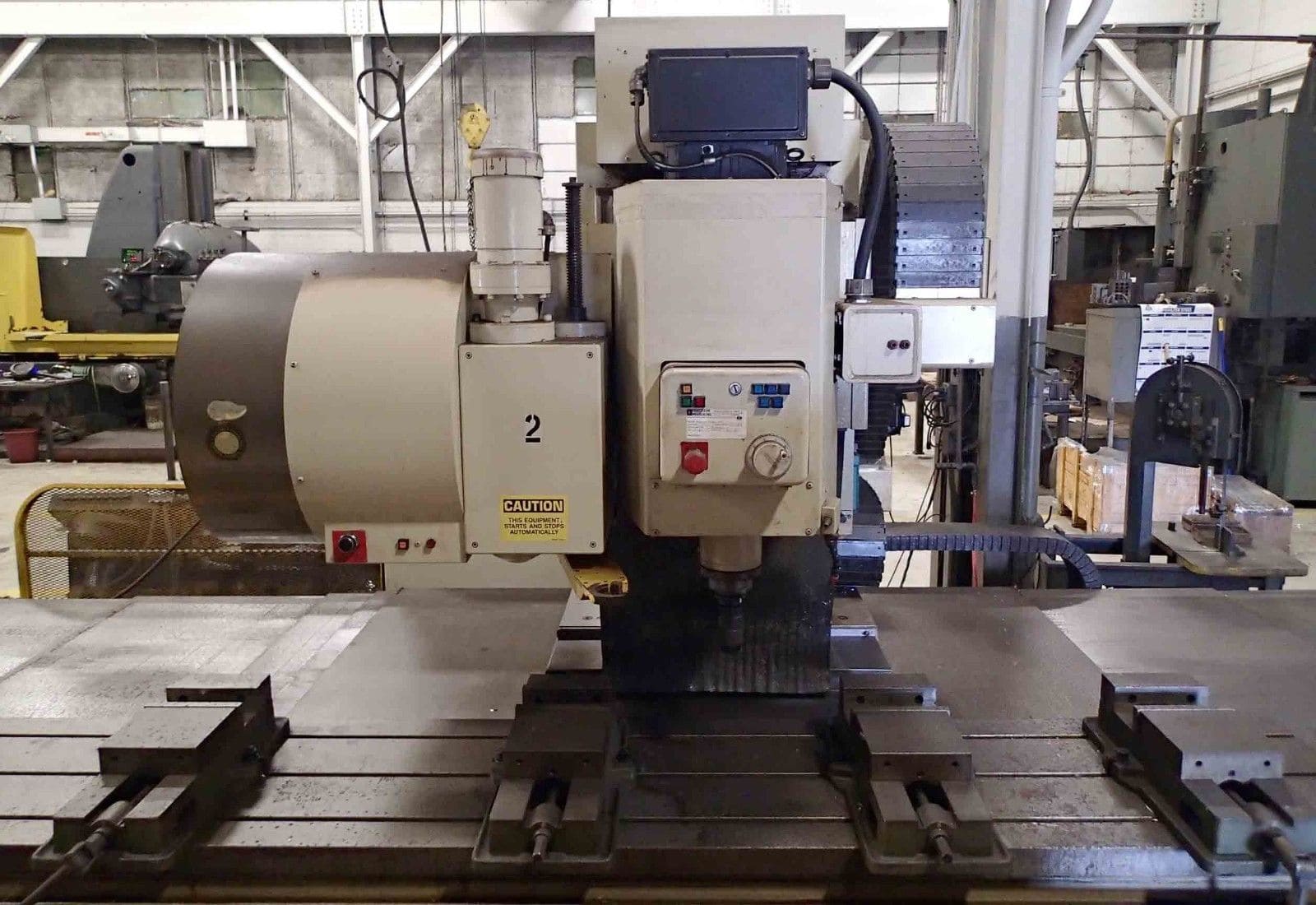 KOMO VMC 144 Fixed Table Mill, 1991- 144” x 20”, Fanuc Control - Image 2