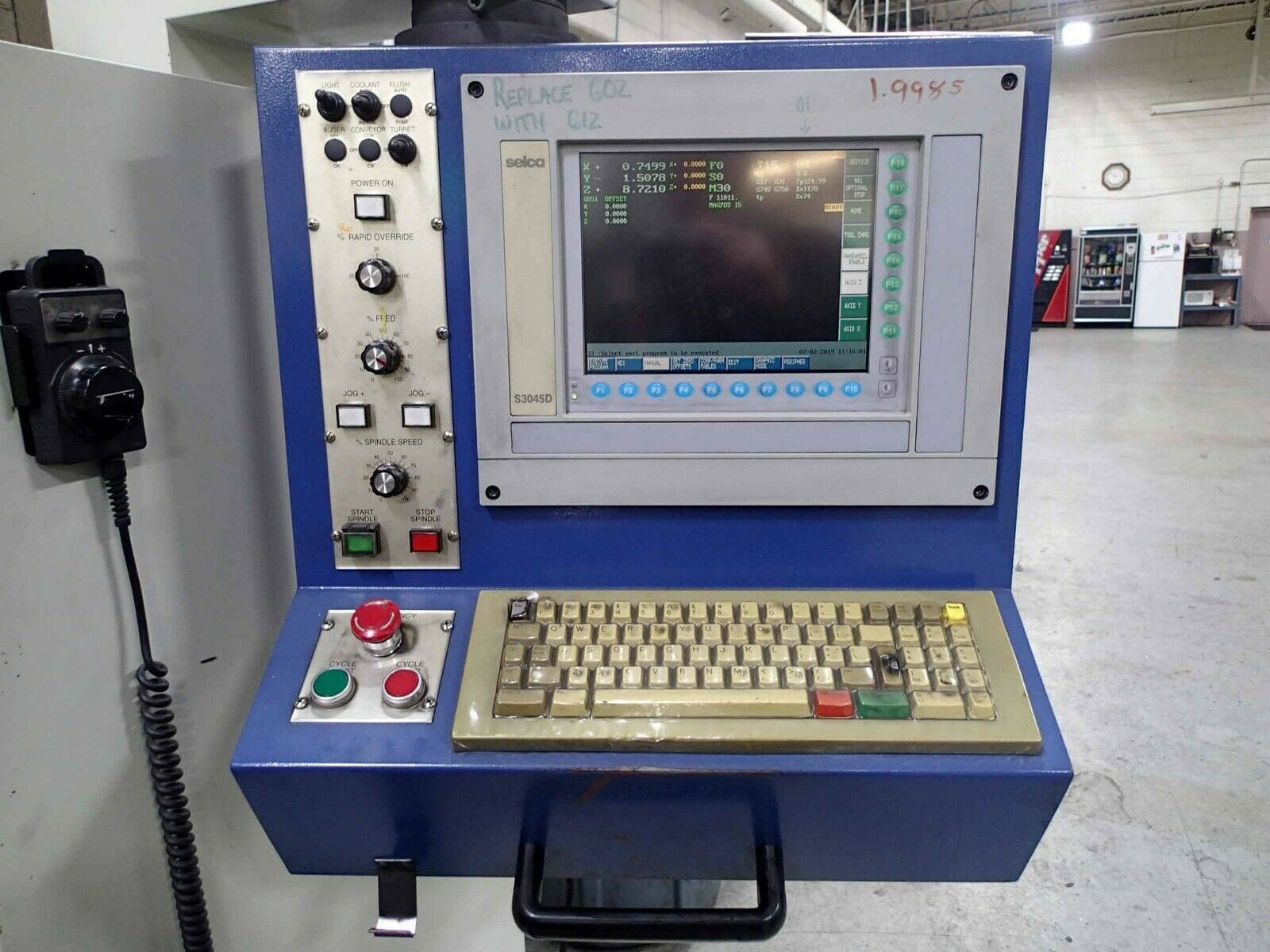 Baby Brute CNC Vertical Machining Center, 2002- Selca Control, Heavy Duty - Image 2