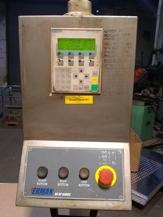 88 Ton x 10' Ermak AP-10-88 CNC Press Brake, 2004 - Image 6