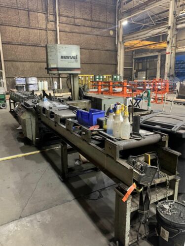 18" X 20" Marvel 81A12PC Automatic Vertical Band Saw, 2001-With 10' Roller Table - Image 2