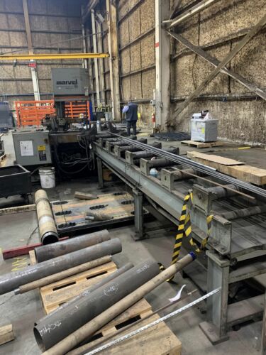 18" X 20" Marvel 81A12PC Automatic Vertical Band Saw, 2001-With 10' Roller Table - Image 6