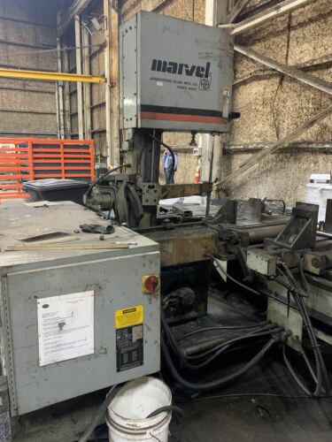 18" X 20" Marvel 81A12PC Automatic Vertical Band Saw, 2001-With 10' Roller Table - Image 7