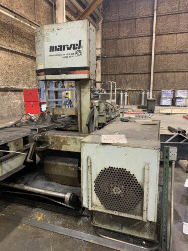 18" X 20" Marvel 81A12PC Automatic Vertical Band Saw, 2001-With 10' Roller Table - Image 10