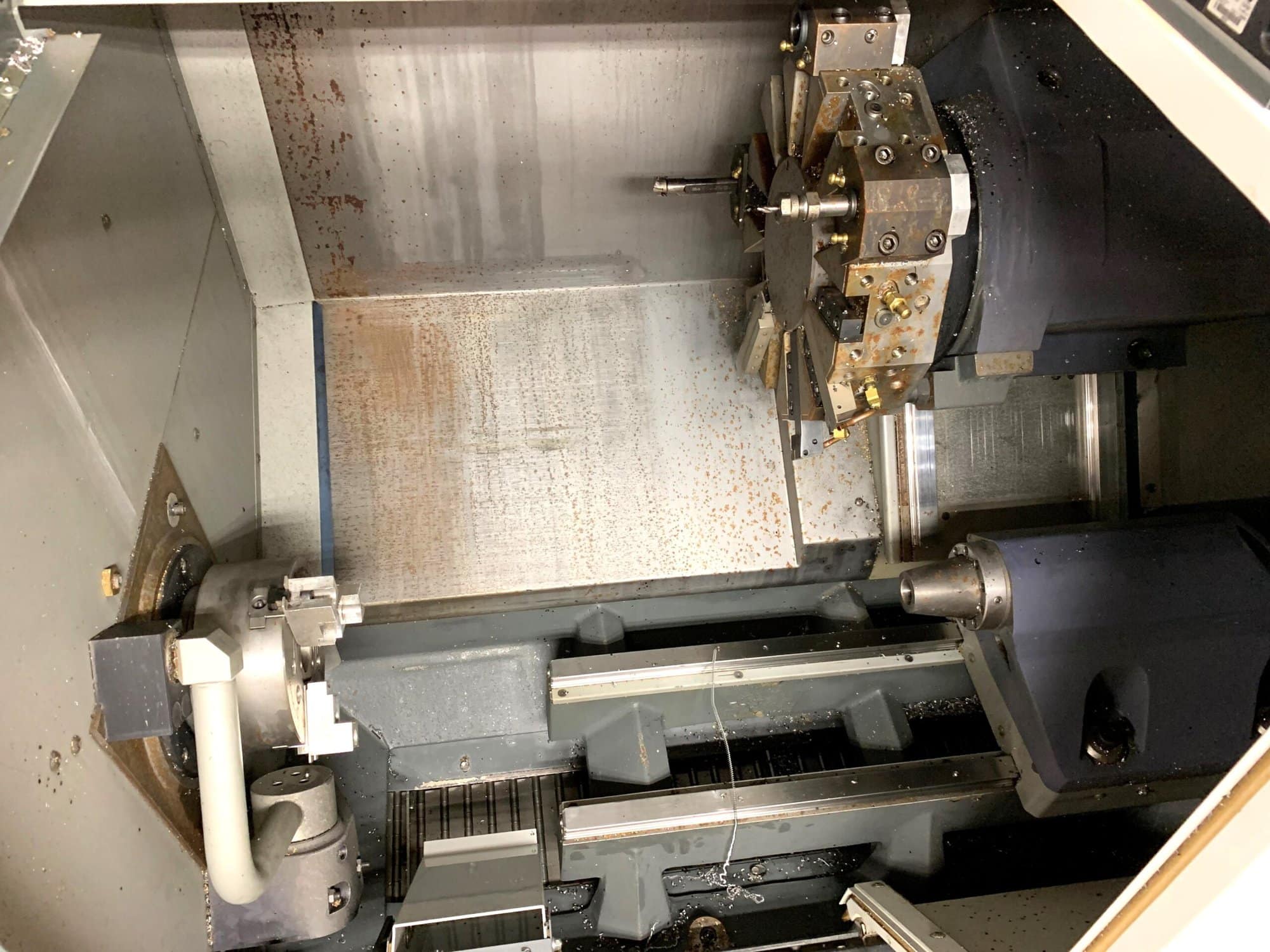 Haas ST-20 CNC Lathe, 2014 - Parts Catcher, Probing, Tailstock, Low hours, Tooling goes with - Image 3