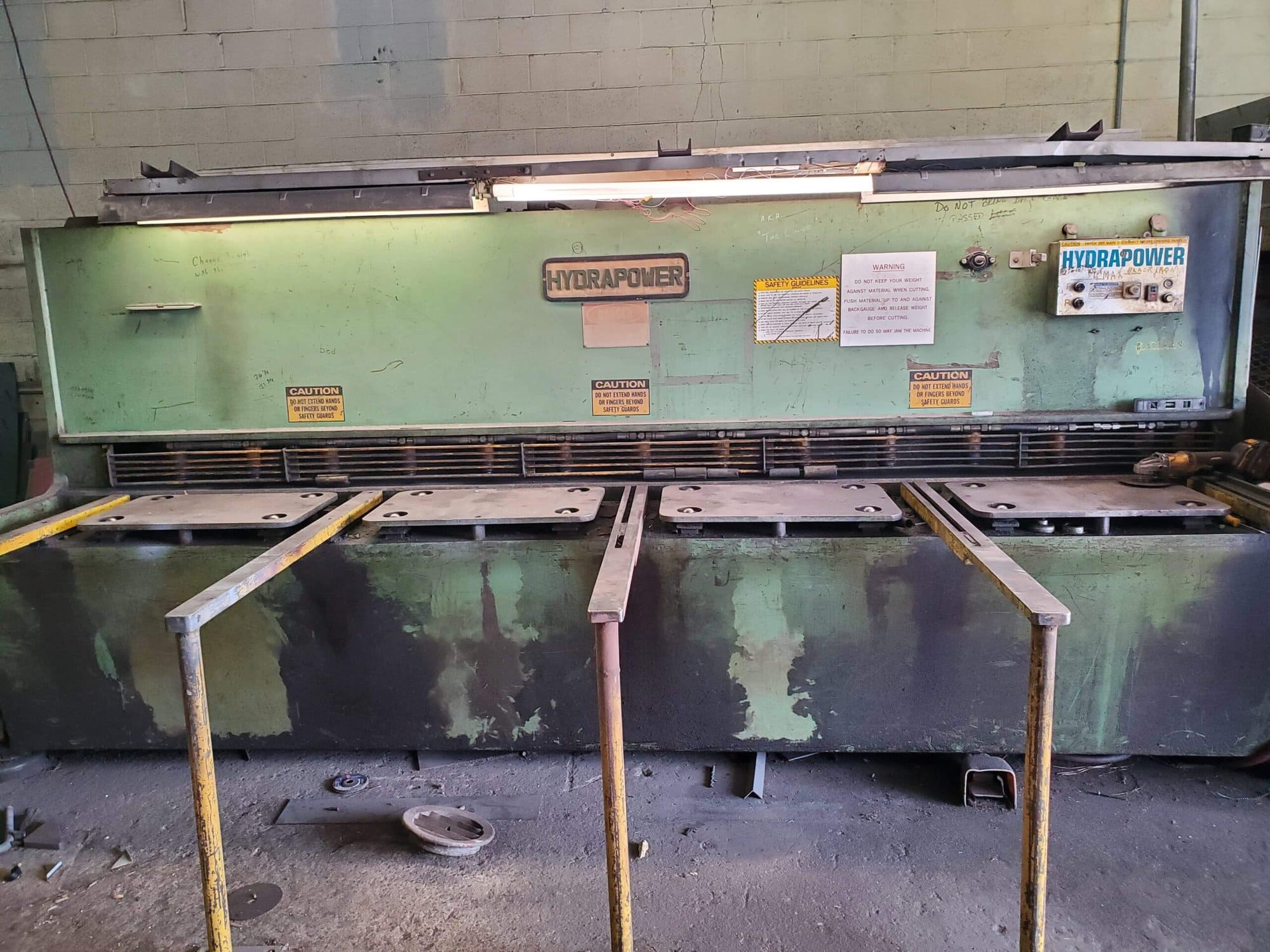 3/8" x 12' HydraPower/Rockwell Sh-3012 Shear, 1980s- Under Power Video Available