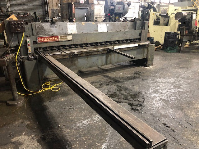 3/16" X 10' Niagara 710B Shear, 1985 - Comes with Backgauge and Squaring Arm - Image 2