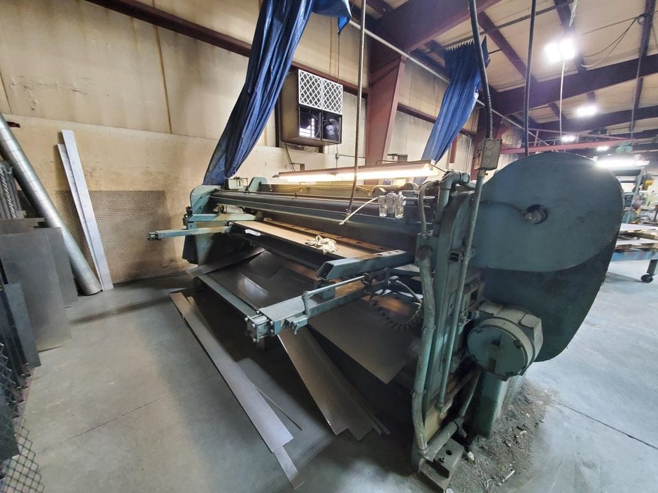 3/16" x 12' Lodge and Shipley Model 0312-SL Mechanical Shear- Programmable Backstop. - Image 3