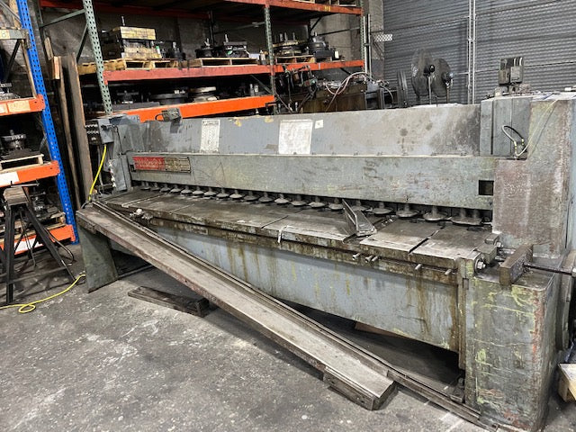 3/16" X 10' Niagara 710B Shear, 1985 - Comes with Backgauge and Squaring Arm - Image 3