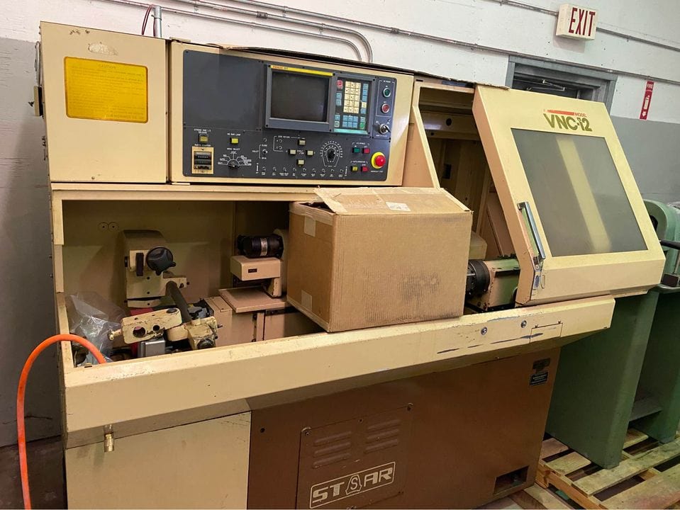 Star VNC-12 Swiss Screw Machine, 1990 - Bar Feeder, Tool Setter, Live Tools, Fanuc Control - Image 2