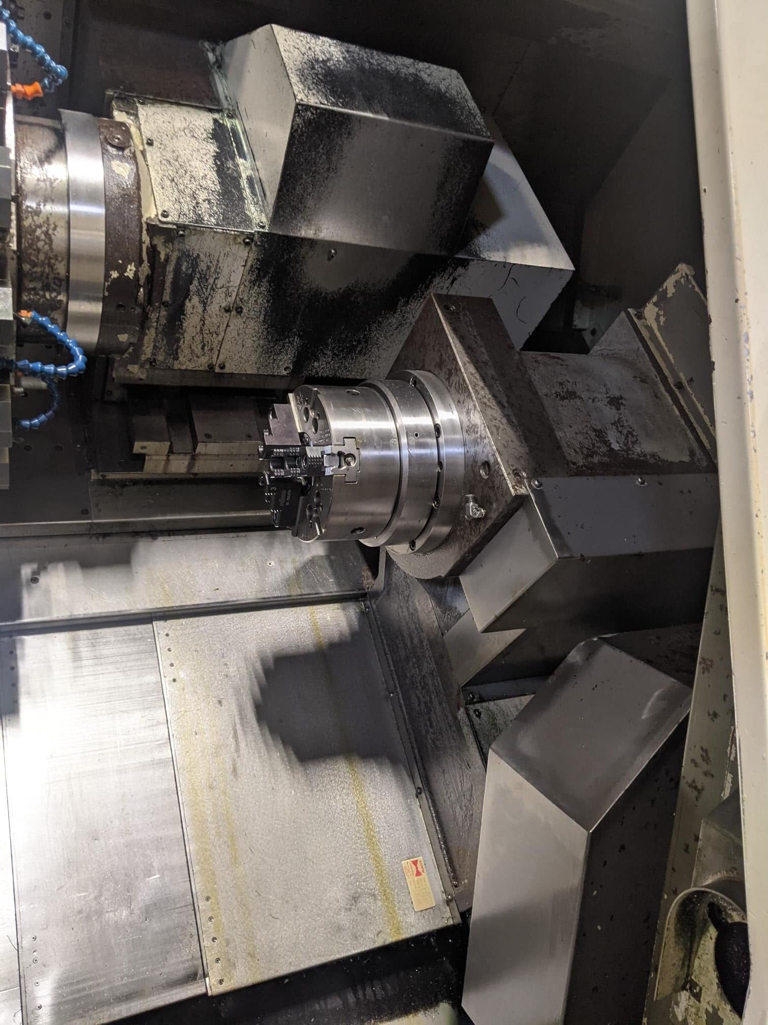 Takisawa TMM-200 Multi Axis CNC Lathe, 2004 - Sub Spindle, Chip Conveyor - Image 4