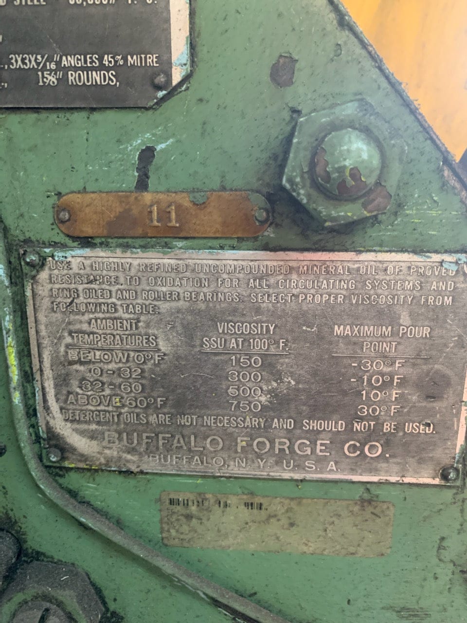 58 Ton Buffalo 1/2 Ironworker, 1955 - Some Tooling Included - Image 4
