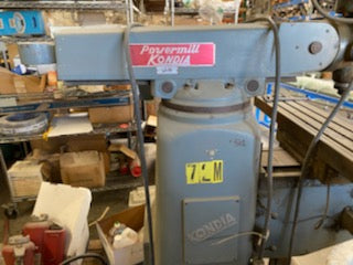 9" x 42" Kondia Powermill Vertical Knee Mill - Image 5