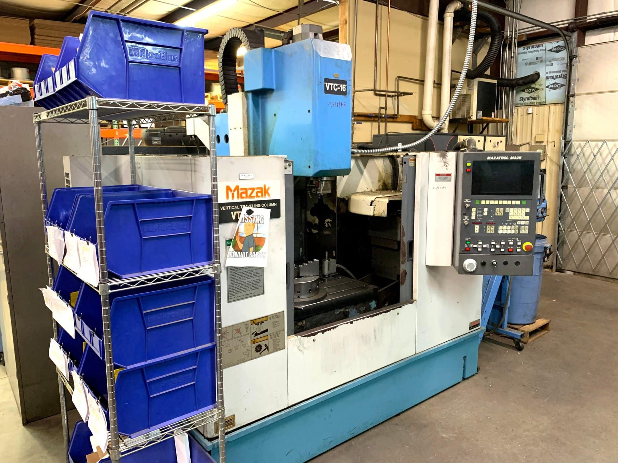 1996 Mazak VTC 16A VMC, Under Power Video Available - Image 2