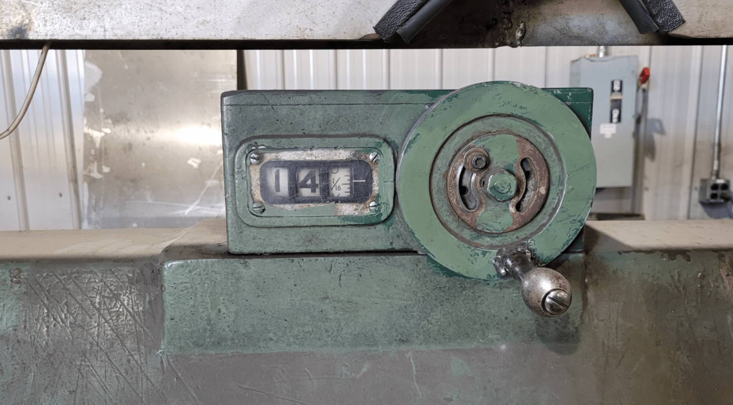 1/4" x 10' Wysong Power Squaring Mechanical Shear - Squaring Arm and Backgauge Included - Image 4