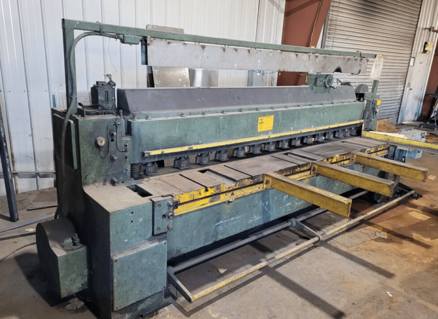 1/4" x 10' Wysong Power Squaring Mechanical Shear - Squaring Arm and Backgauge Included - Image 2
