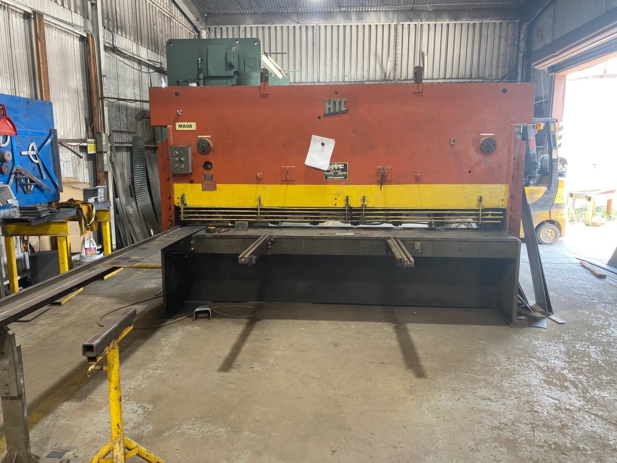 1/4" x 10' HTC 250-10A Shear- 8' Squaring Arm Included