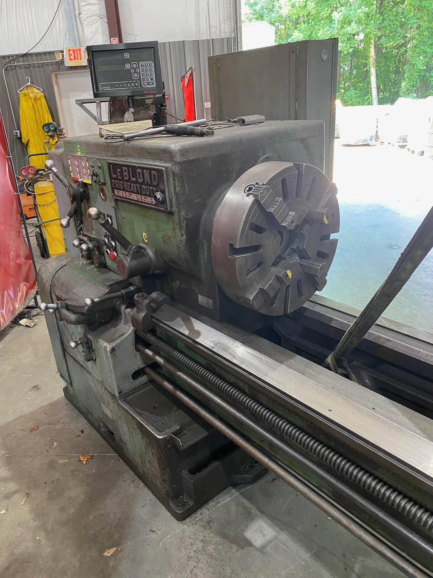 LeBlond 2516- 20"x 84" Engine Lathe, Newall DRO, Steady Rest - Image 9