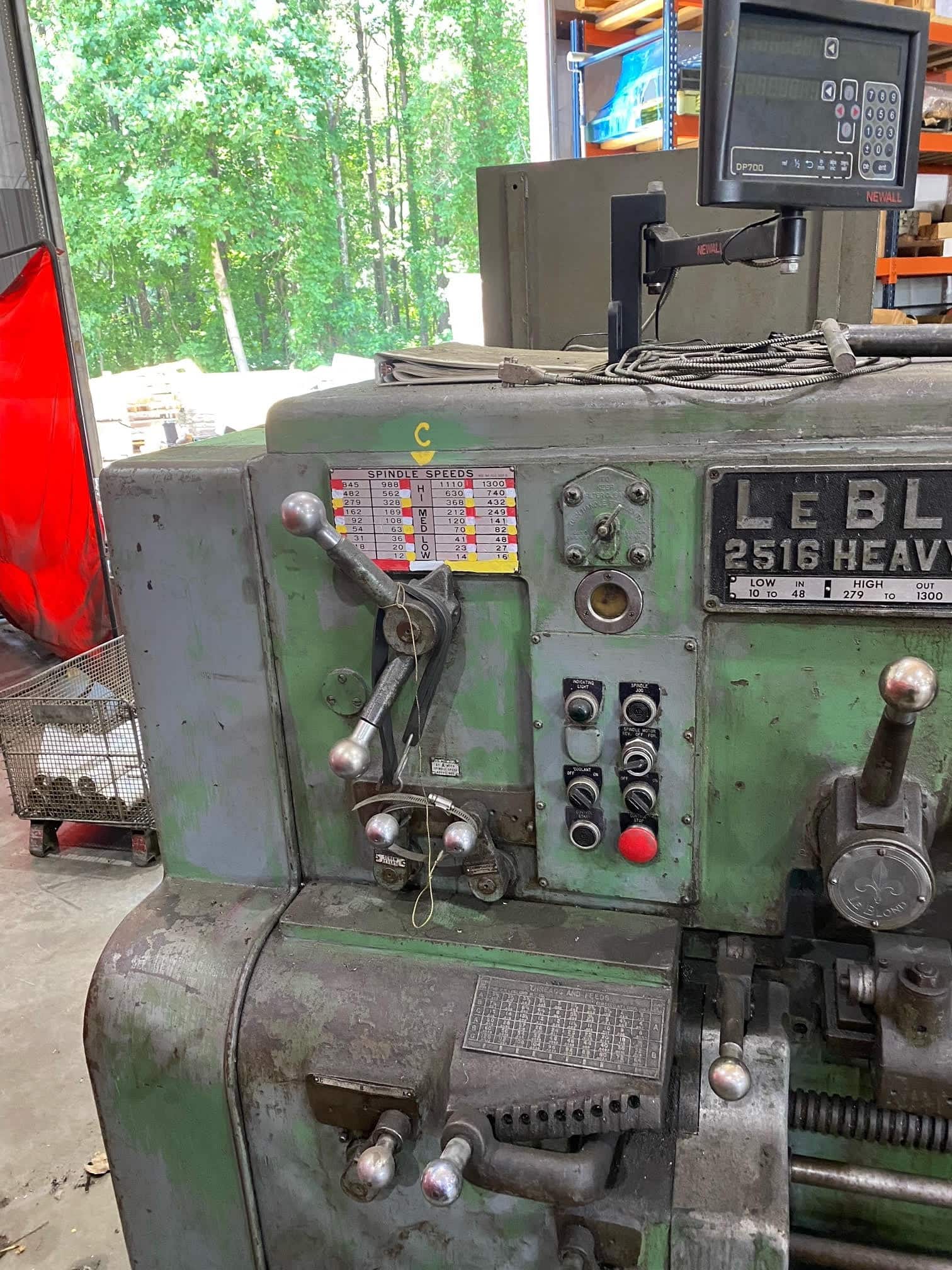 LeBlond 2516- 20"x 84" Engine Lathe, Newall DRO, Steady Rest - Image 3