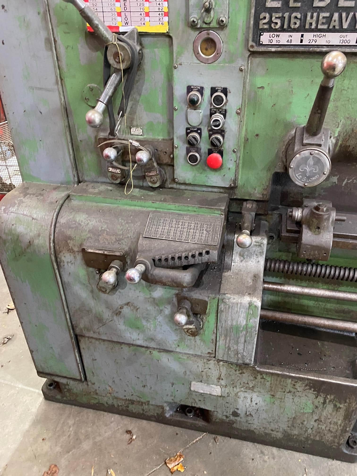 LeBlond 2516- 20"x 84" Engine Lathe, Newall DRO, Steady Rest - Image 4