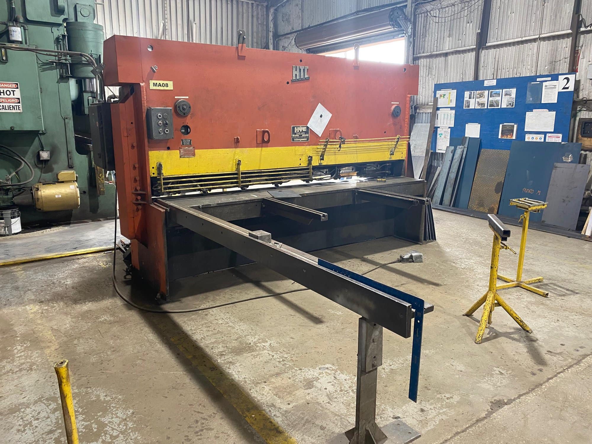 1/4" x 10' HTC 250-10A Shear- 8' Squaring Arm Included - Image 3