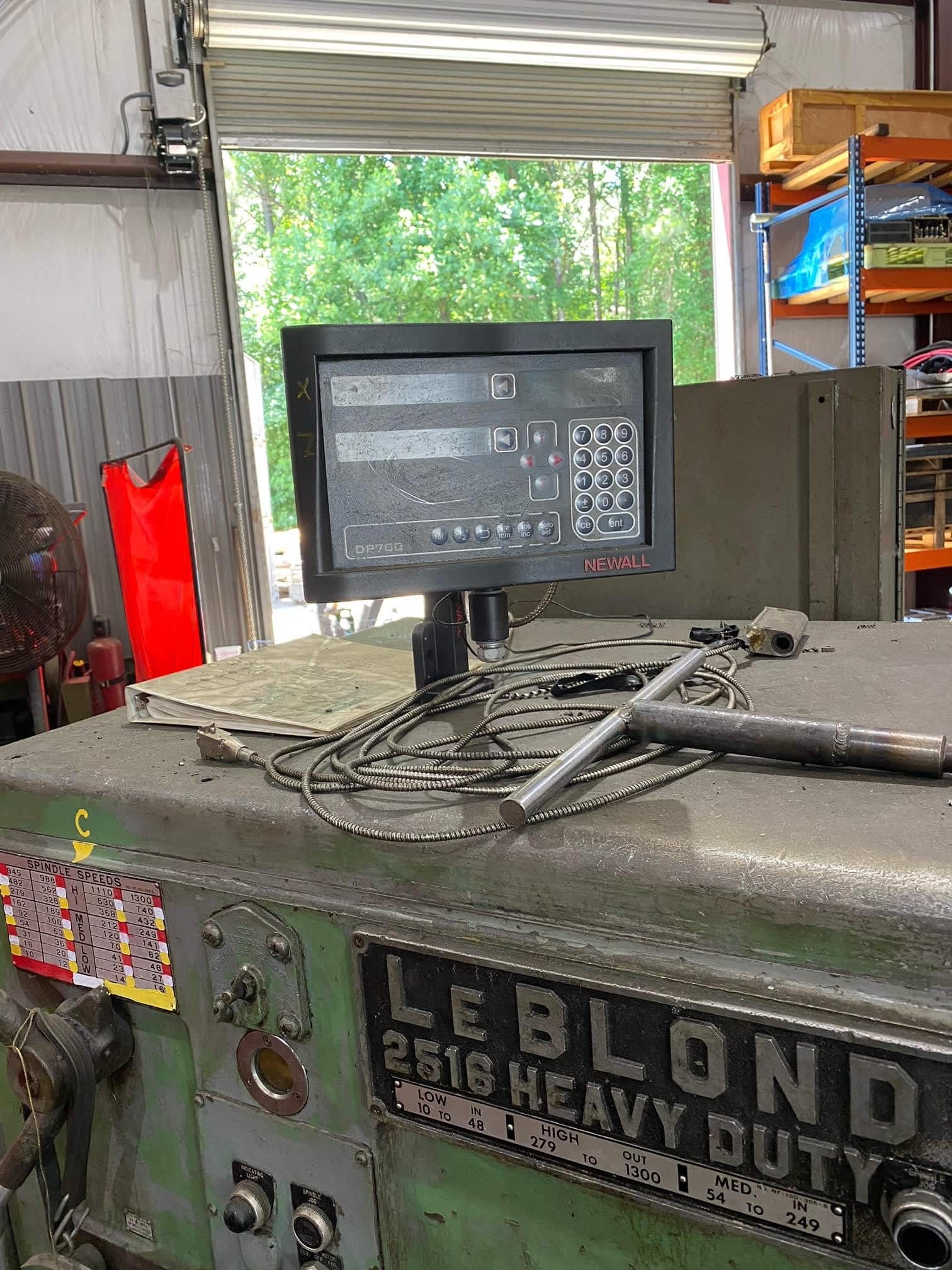 LeBlond 2516- 20"x 84" Engine Lathe, Newall DRO, Steady Rest - Image 5