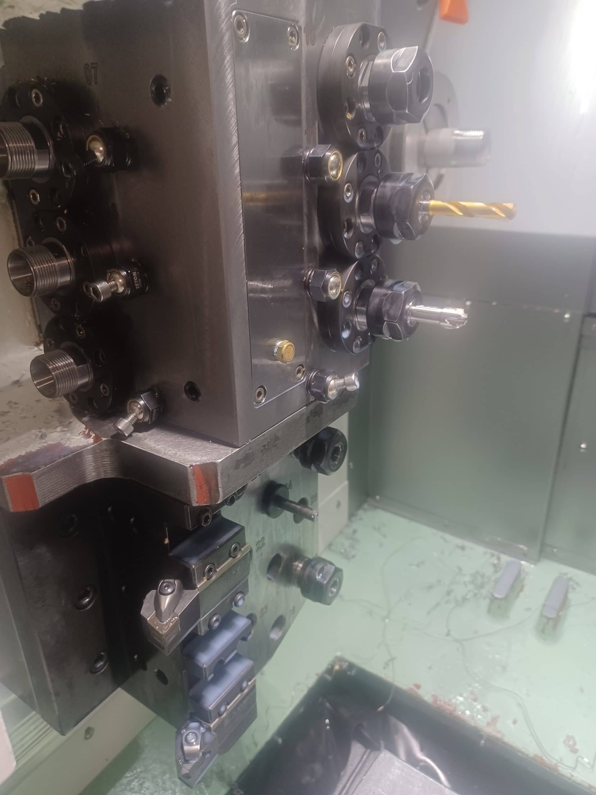 QuickTECH T8 Hybrid Multi-axis CNC Lathe, 2020 - 9-Axis Twin Spindle Turn/Mill Center, Parts Catcher, Tracer 51V Bar Feeder, Fanuc Control - Image 8