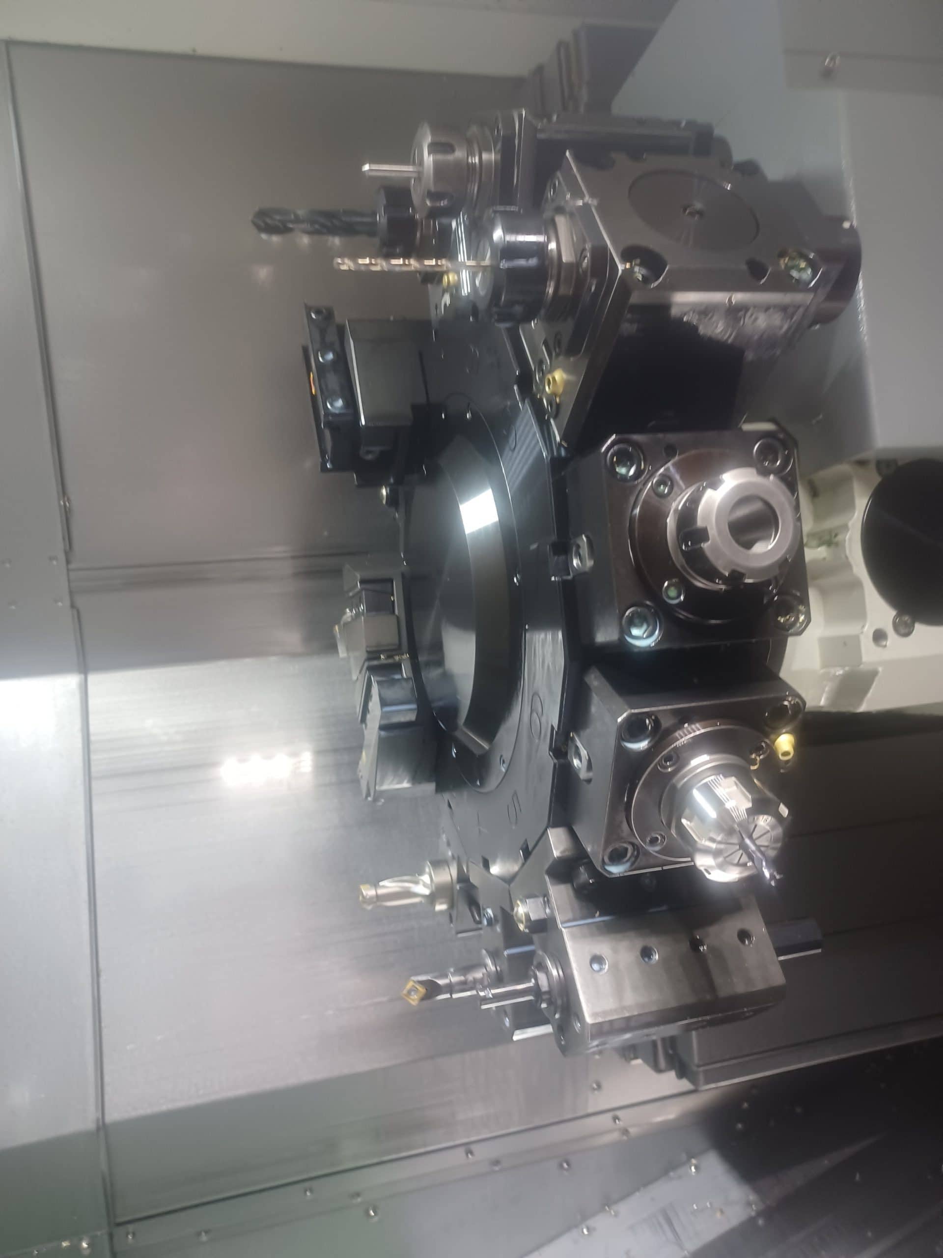 QuickTECH T8 Hybrid Multi-axis CNC Lathe, 2020 - 9-Axis Twin Spindle Turn/Mill Center, Parts Catcher, Tracer 51V Bar Feeder, Fanuc Control - Image 6