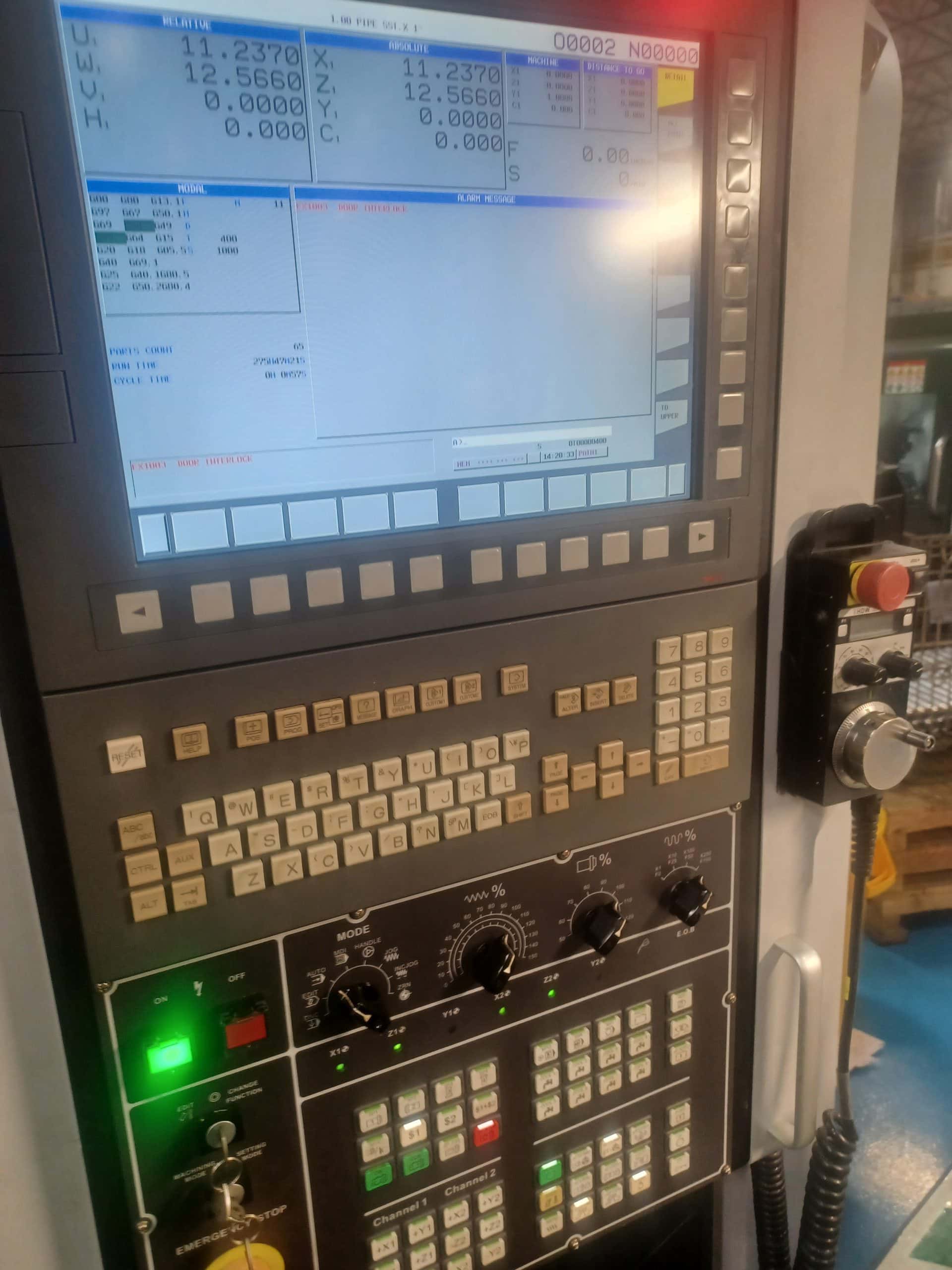 QuickTECH T8 Hybrid Multi-axis CNC Lathe, 2020 - 9-Axis Twin Spindle Turn/Mill Center, Parts Catcher, Tracer 51V Bar Feeder, Fanuc Control - Image 9