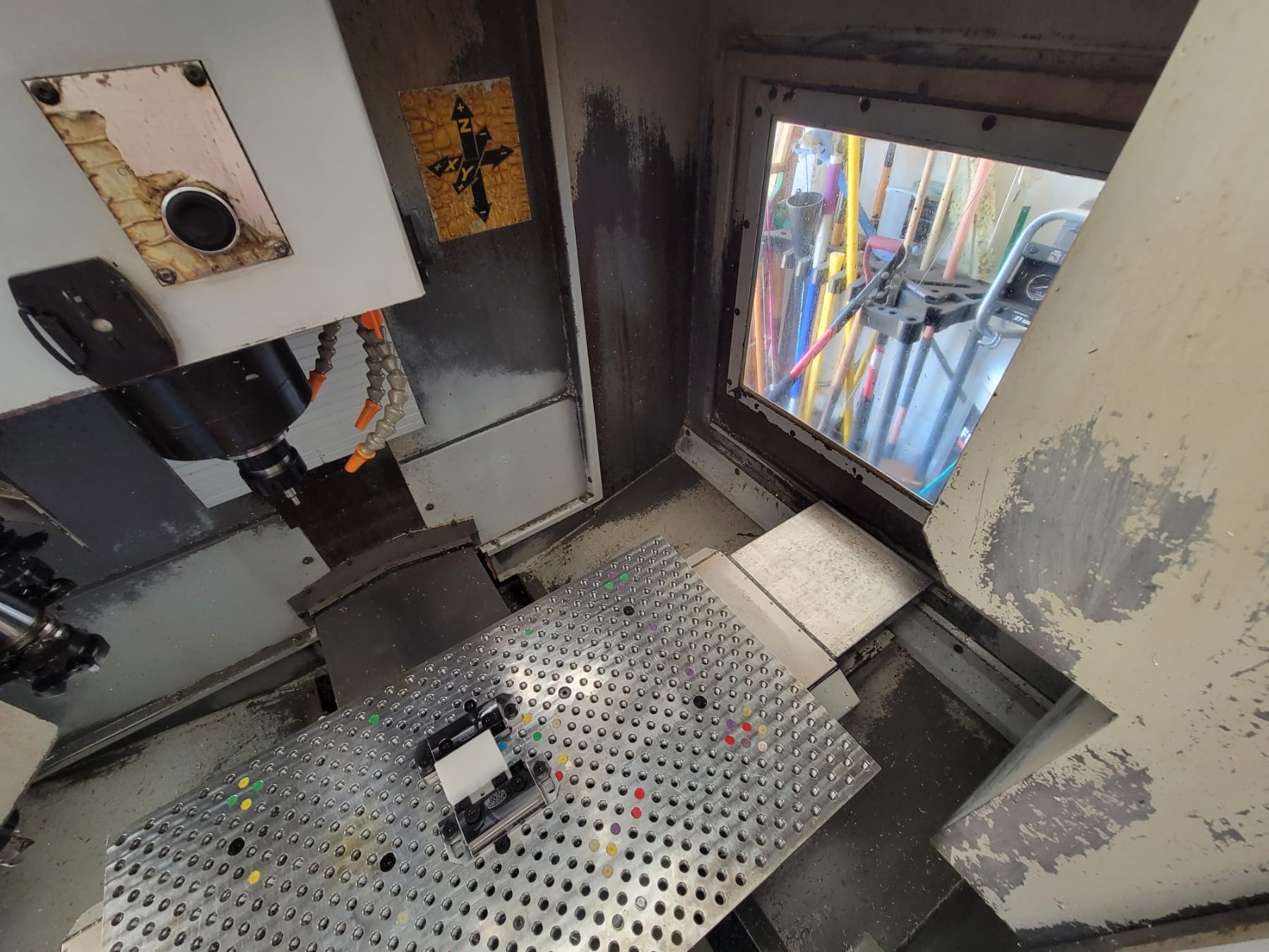 Sharp SV-2412 VMC, 2005 - 4th Axis Wired, Rigid Tapping - Image 6