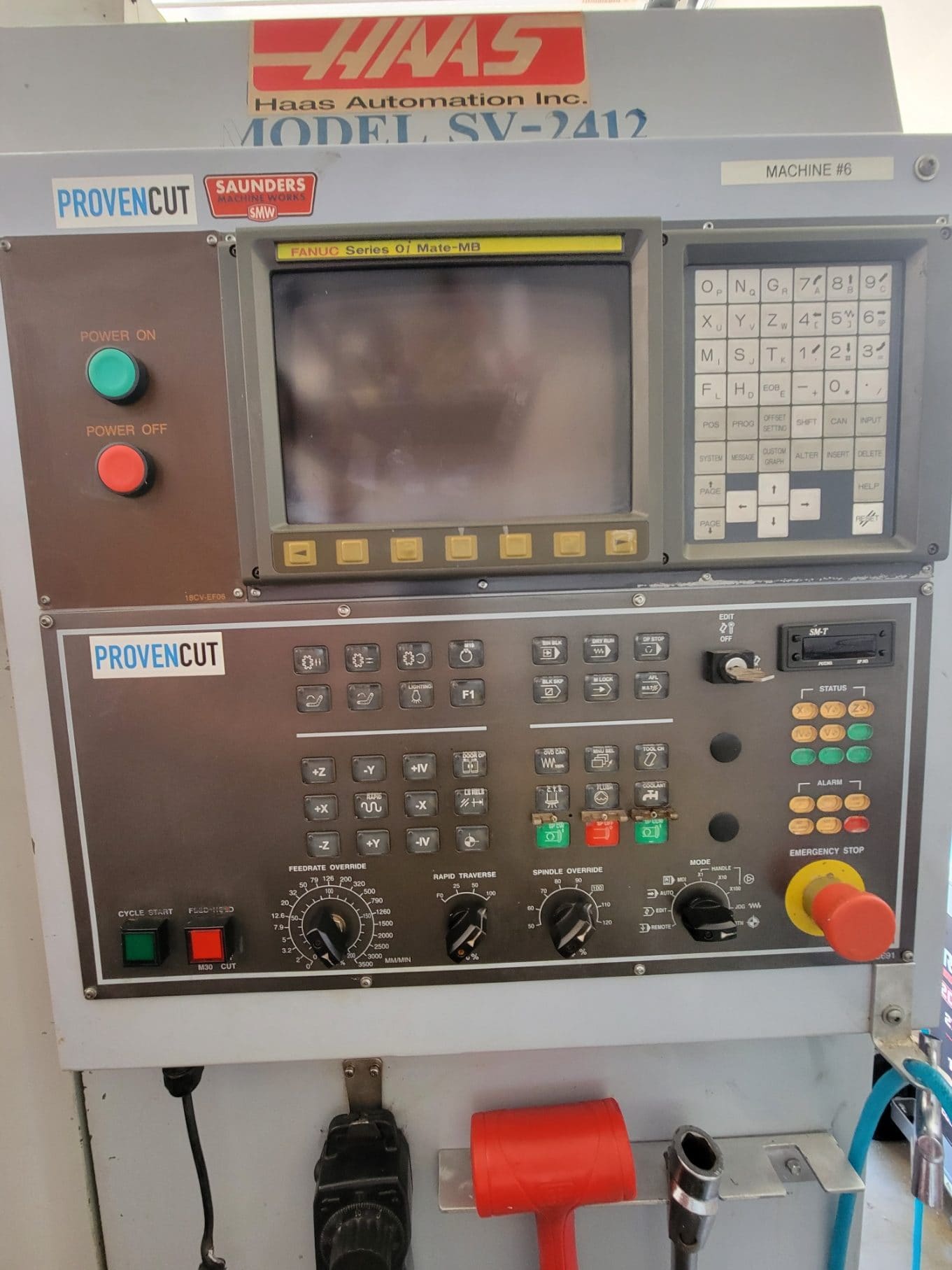 Sharp SV-2412 VMC, 2005 - 4th Axis Wired, Rigid Tapping - Image 4