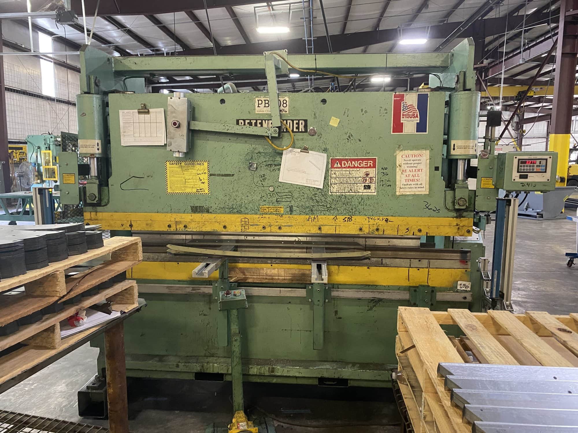70 Ton X 6' Betenbender 6-70T Hydraulic Press Brake- Under Power