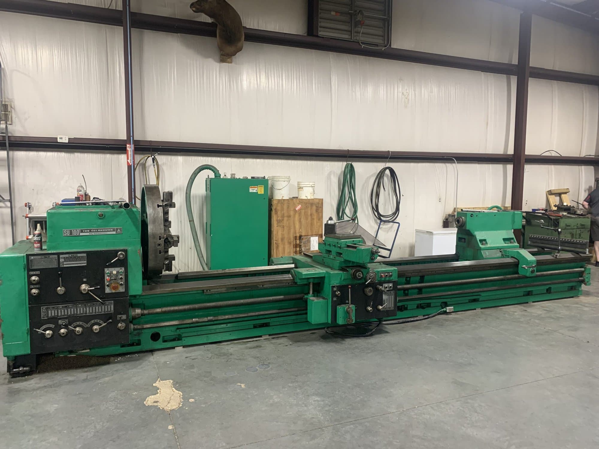 42" x 156" TOS SU100 Engine Lathe, 1971 - w/ Powered Compound