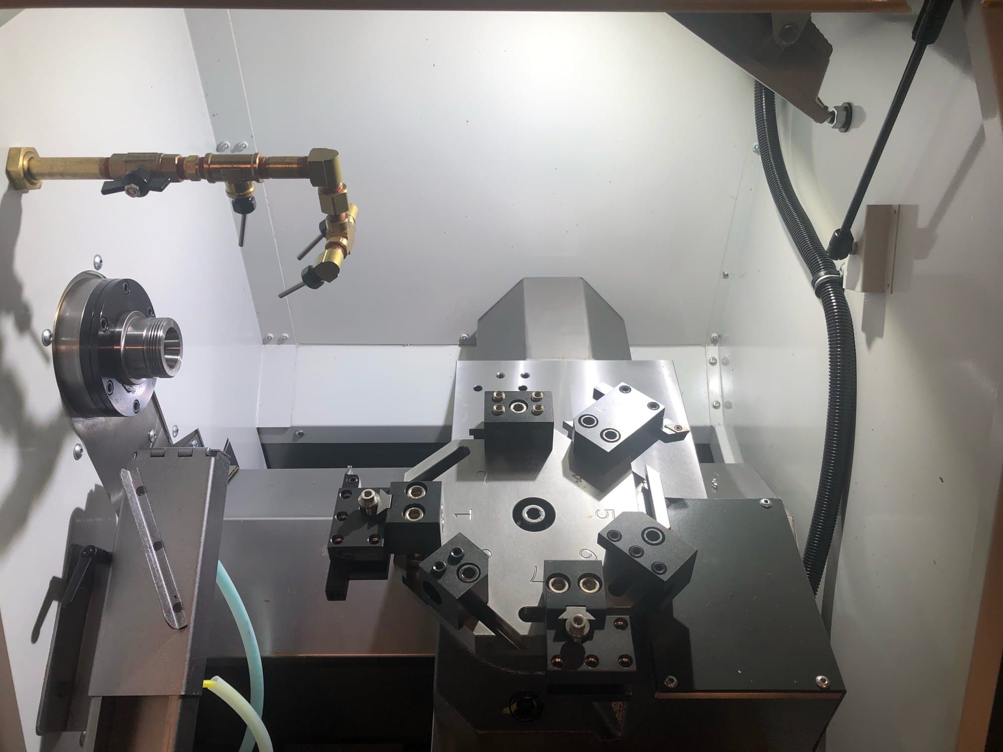 Haas CL-1 CNC Lathe, 2018 - Only 28 Minutes of Use, Tooling, Under Power, Super Clean - Image 2