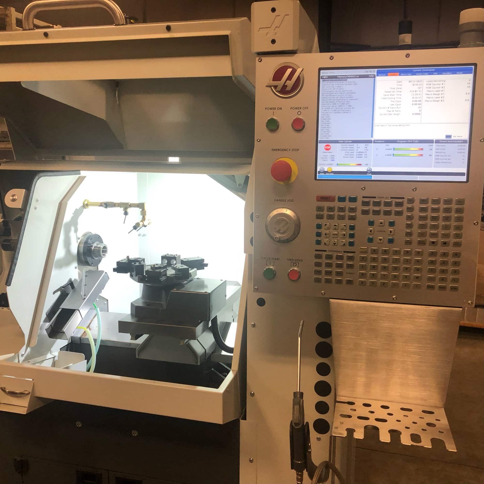 Haas CL-1 CNC Lathe, 2018 - Only 28 Minutes of Use, Tooling, Under Power, Super Clean