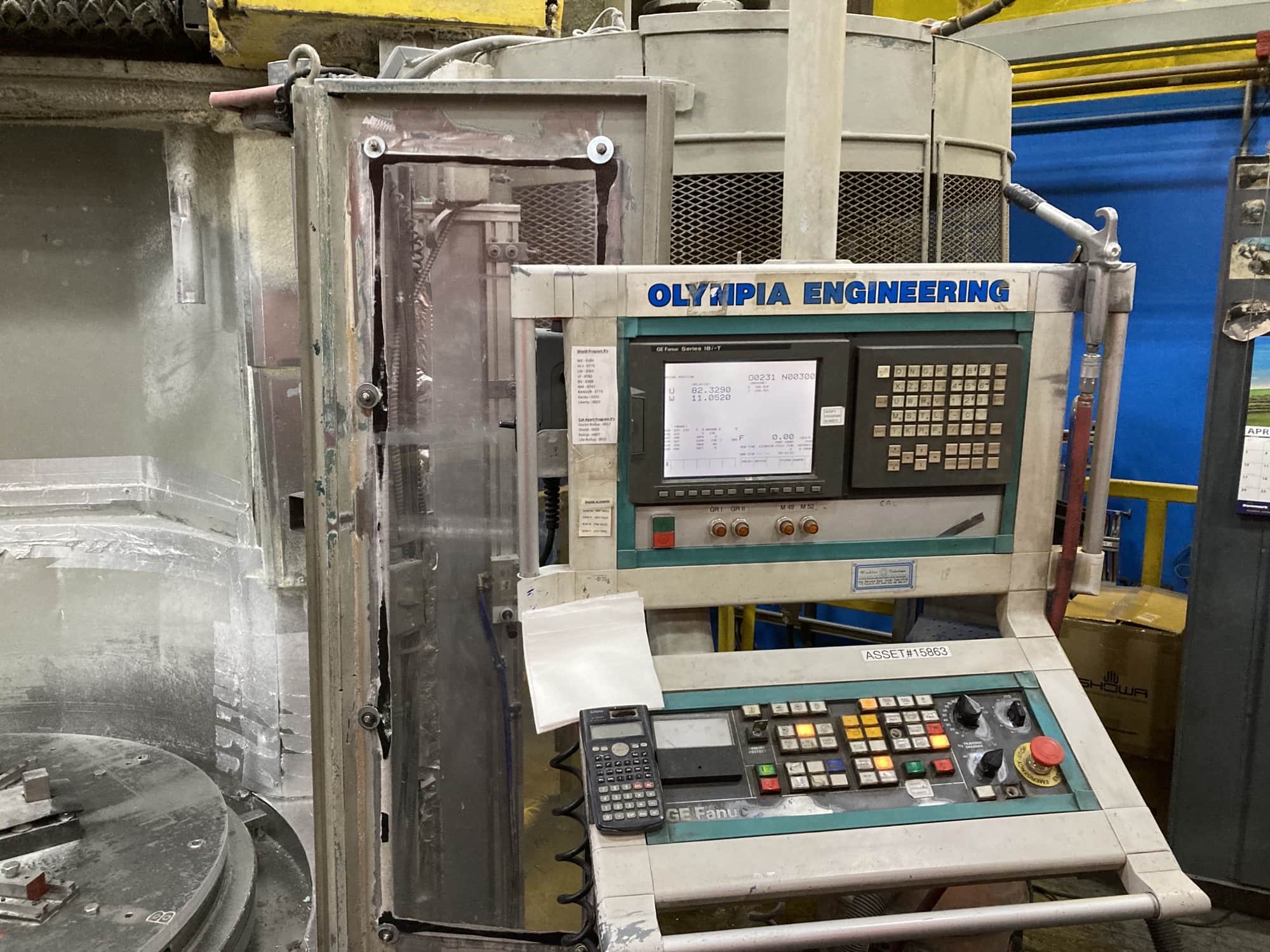 Toshiba TSN-16A CNC Vertical Turret Lathe - Fanuc 18i-T Control - Image 2