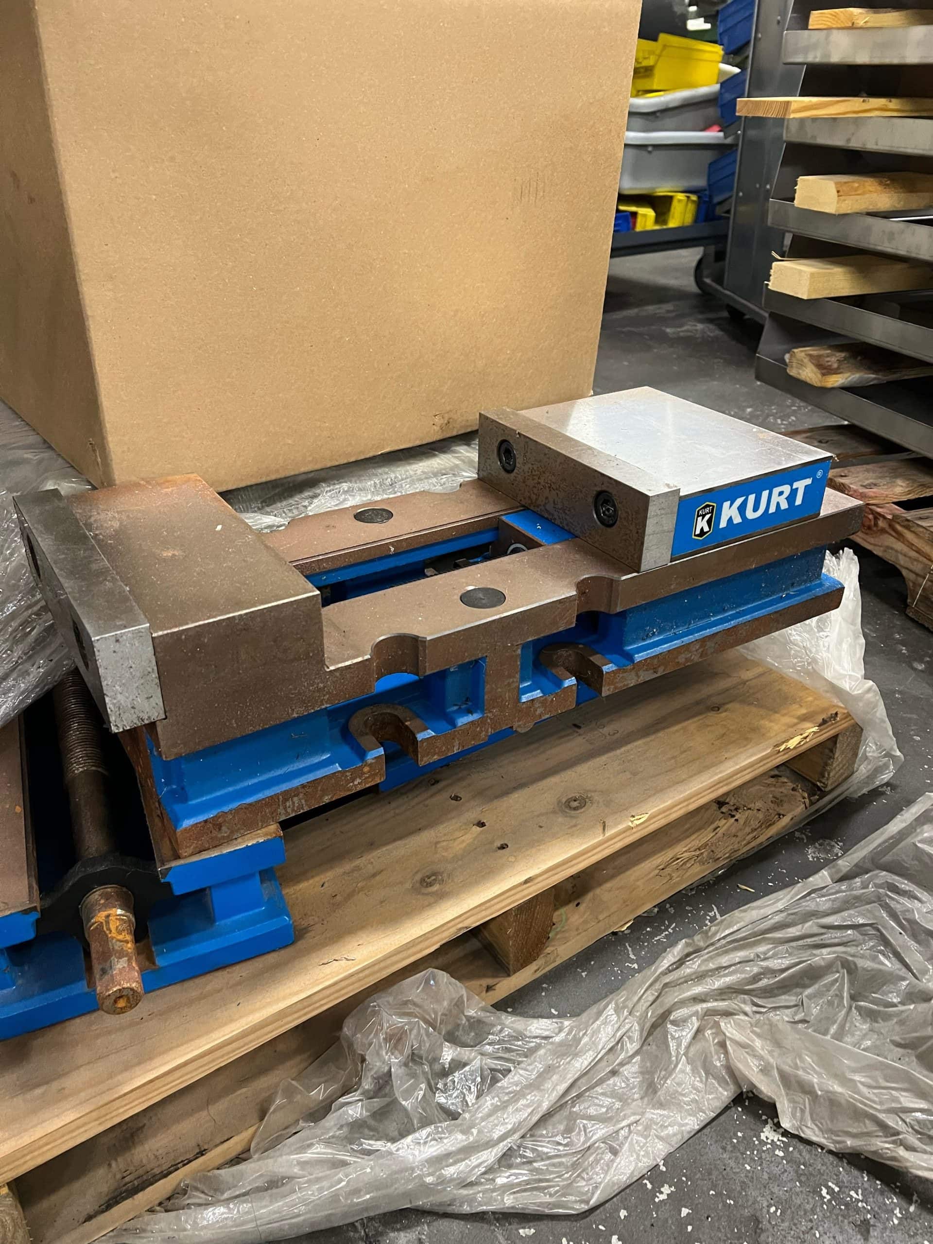 (4) KURT 3800V Vises- 10.25" Jaw Opening, 8" Jaw Width