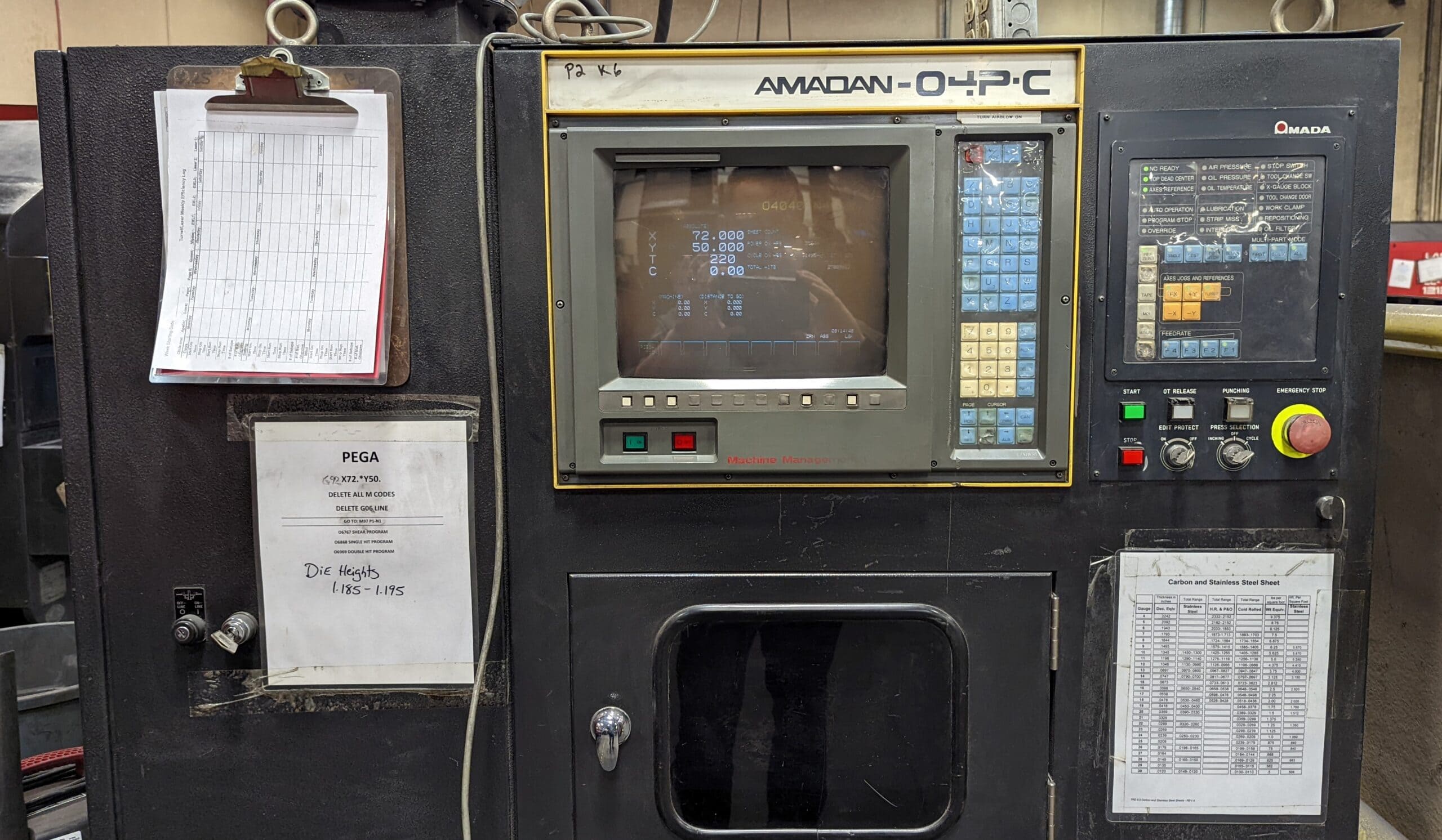 30 Ton Amada Pega 357 CNC Turret Punch, 1997 - Image 5