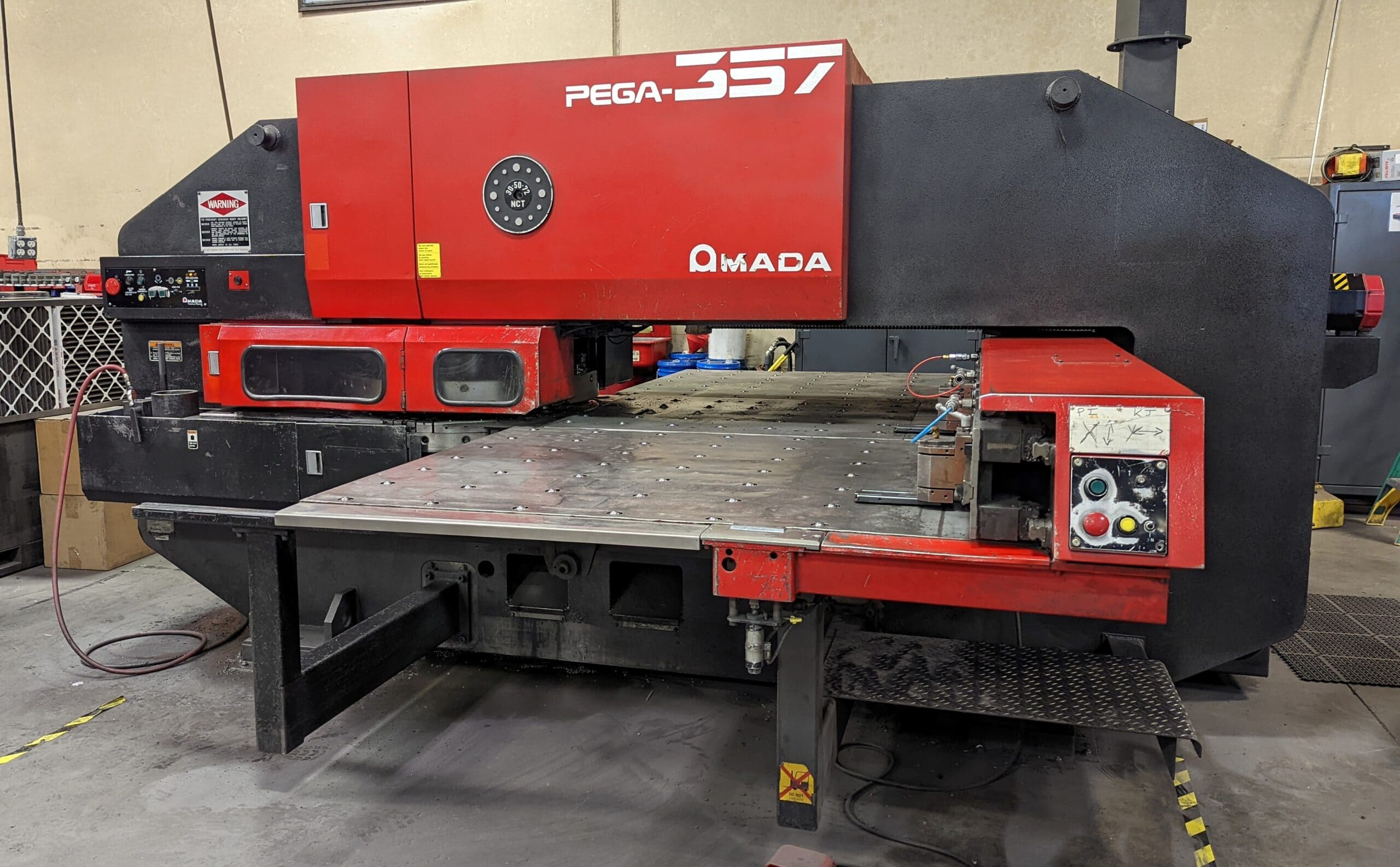 30 Ton Amada Pega 357 CNC Turret Punch, 1997