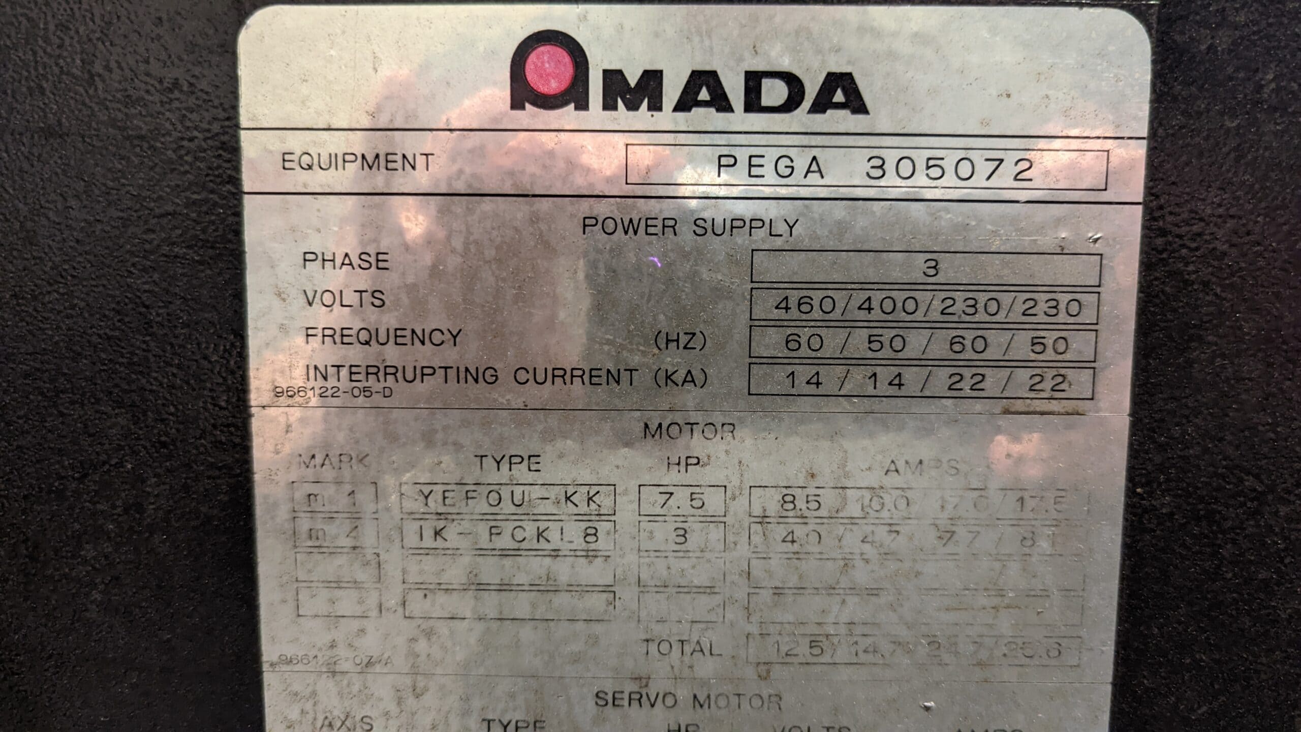 33 ton Amada Pega 357 CNC Turret Punch, 1992 - Image 6