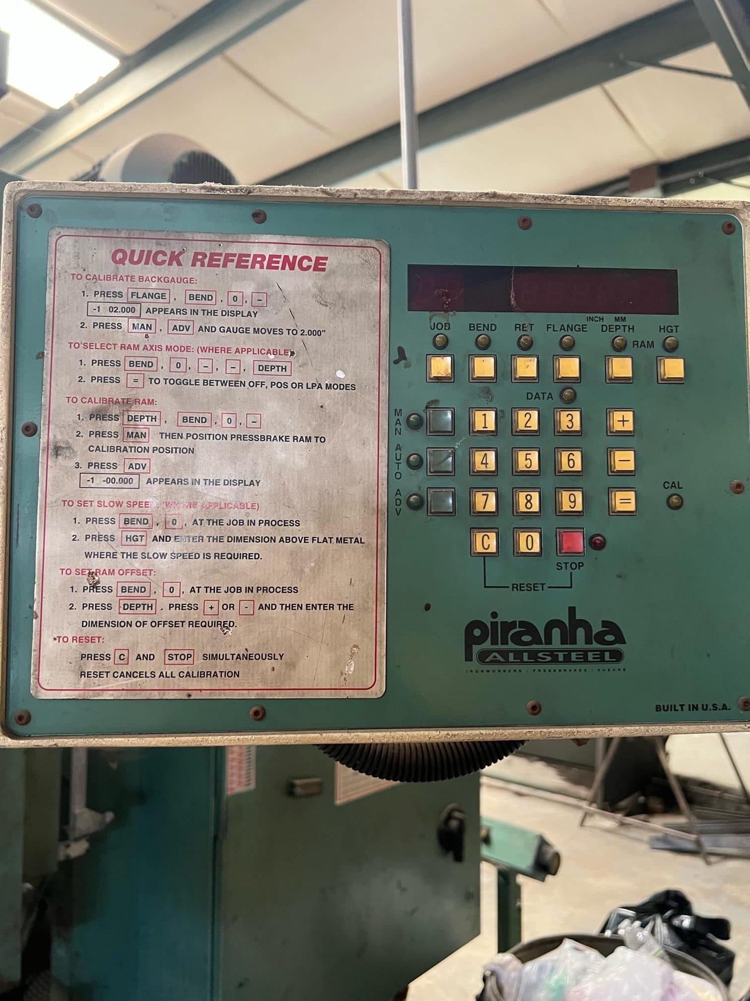 175 Ton x 14' Piranha Allsteel 175-14 CNC Press Brake, 2001 - Tooling Included - Image 2