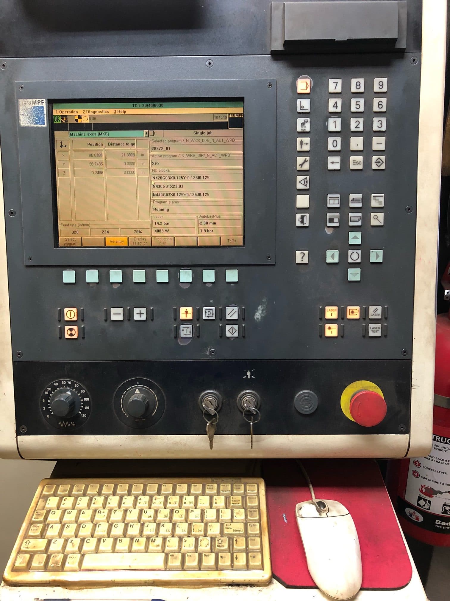 4000 Watt Trumpf L3030 CO2 Laser, 2000 - 5’ x 10’ Table - Image 3