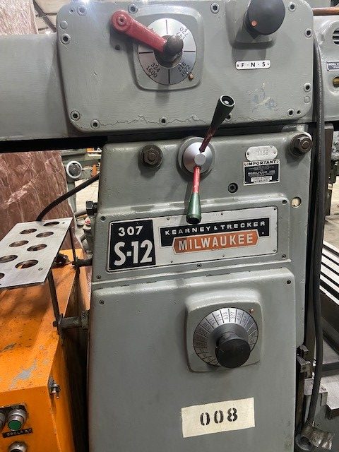 Milwaukee Kearney & Trecker 307 S-12 Mill - Image 3
