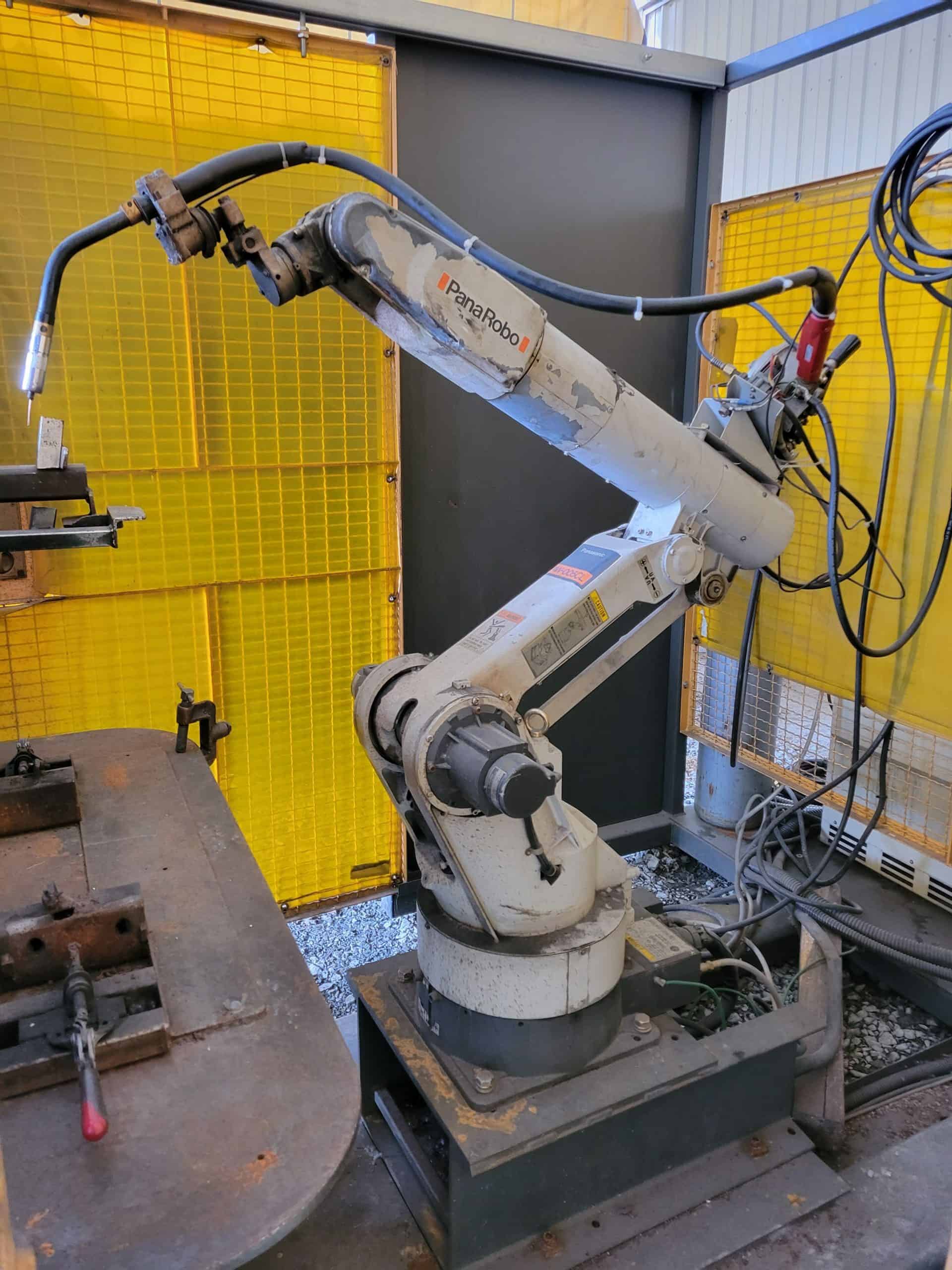 Panasonic AW-005CL 6 Axis Dual Envelope Weld Cell, 1997 - Pneumatic Table, Transformer Included (Unit 1)