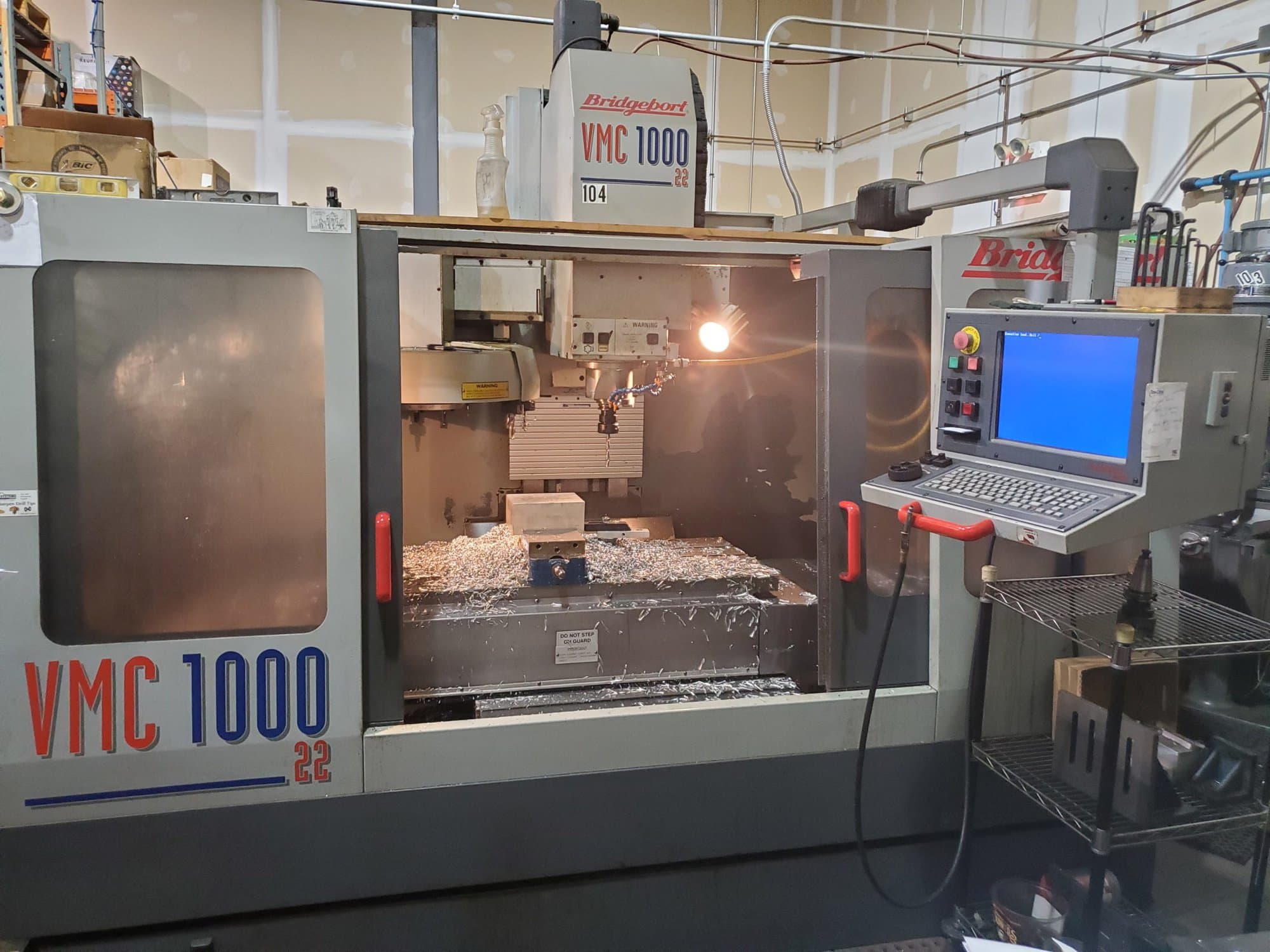Bridgeport VMC 1000 22, 1997, CNC VMC - Cat 40, 40x20 Travels