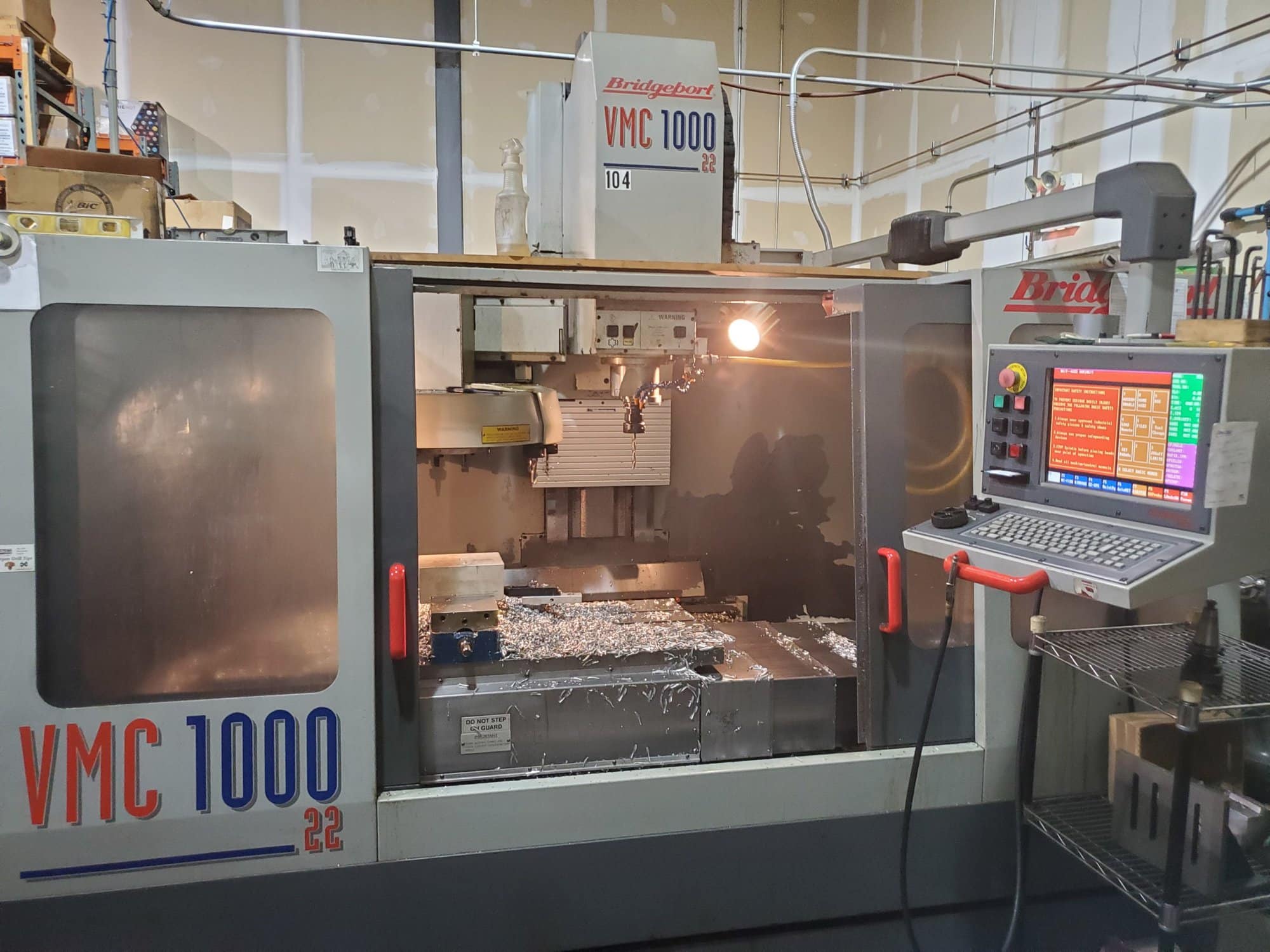 Bridgeport VMC 1000 22, 1997, CNC VMC - Cat 40, 40x20 Travels - Image 3
